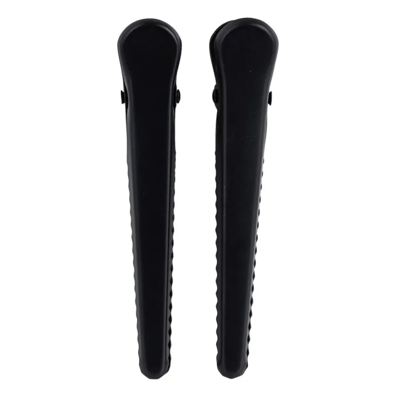 Xenos Keukengerei-Vershoudclips zwart - 12 cm - set van 2