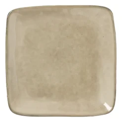 Xenos Borden-Vierkant bord Toscane - beige - 20x20 cm
