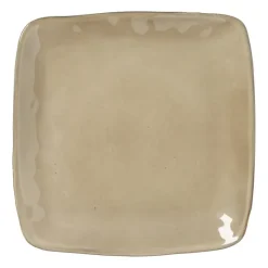 Xenos Borden-Vierkant bord Toscane - beige - 25x25 cm
