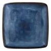 Xenos Borden-Vierkant bord Toscane - donkerblauw - 20x20 cm