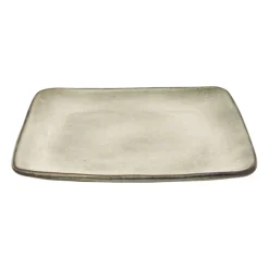 Xenos Borden-Vierkant bord Toscane - grijs - 20x20 cm