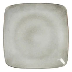 Xenos Borden-Vierkant bord Toscane - grijs - 25x25 cm