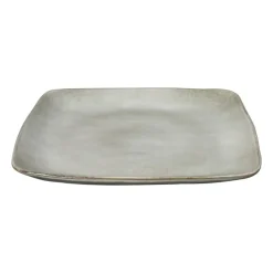 Xenos Borden-Vierkant bord Toscane - grijs - 25x25 cm