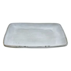 Xenos Borden-Vierkant bord Toscane - lichtblauw - 20x20 cm