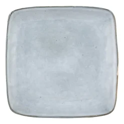 Xenos Borden-Vierkant bord Toscane - lichtblauw - 25x25 cm