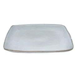 Xenos Borden-Vierkant bord Toscane - lichtblauw - 25x25 cm