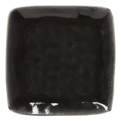 Xenos Borden-Vierkant bord Toscane - zwart - 20x20 cm