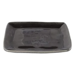 Xenos Borden-Vierkant bord Toscane - zwart - 20x20 cm
