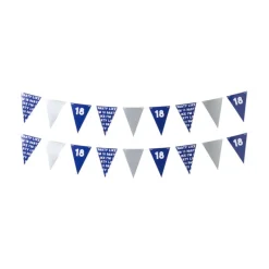 Xenos Vlaggenlijnen|Verjaardagen-Vlaggenlijn 18 jaar - blauw - 10 meter