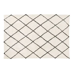 Xenos Vloerkleden-Vloerkleed berber - naturel/zwart - 120x180 cm