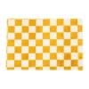 Xenos Vloerkleden-Vloerkleed checks - geel/wit - 60x90 cm
