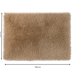 Xenos Vloerkleden-Vloerkleed fluffy - bruin - 120x180 cm