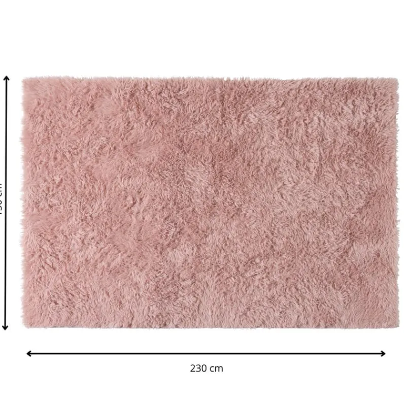 Xenos Vloerkleden-Vloerkleed fluffy - roze - 150x230 cm