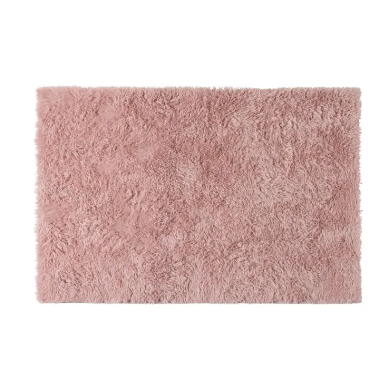 Xenos Vloerkleden-Vloerkleed fluffy - roze - 60x90 cm
