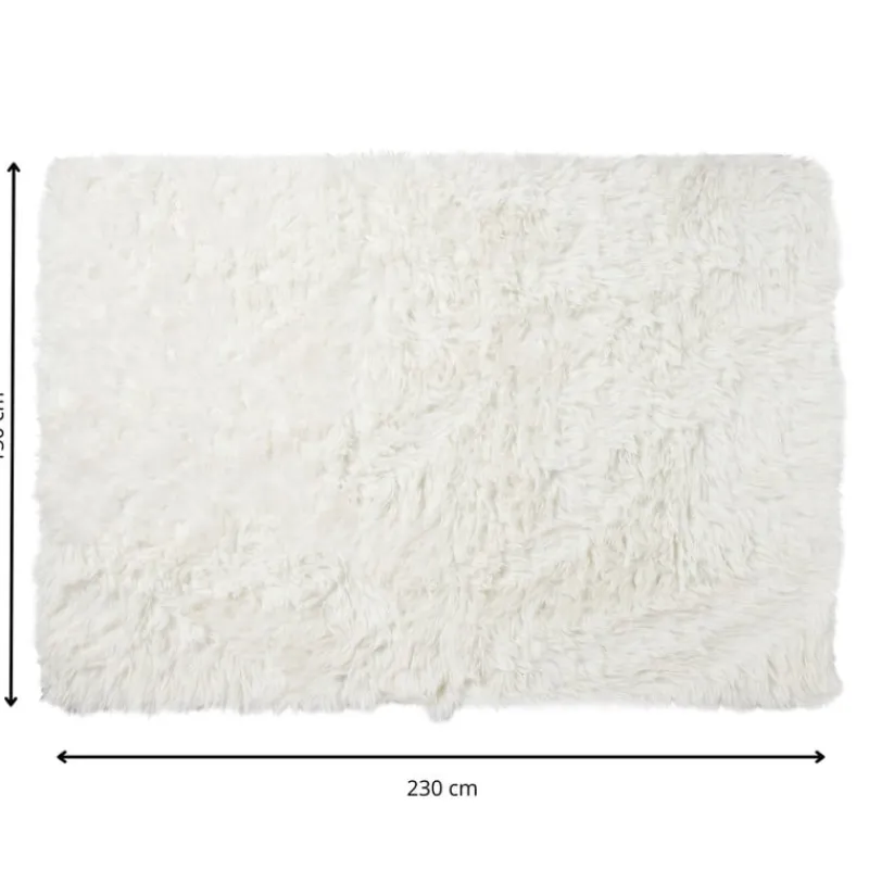 Xenos Vloerkleden-Vloerkleed fluffy - wit - 150x230 cm