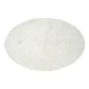 Xenos Vloerkleden-Vloerkleed fluffy ovaal - wit - 120x180 cm