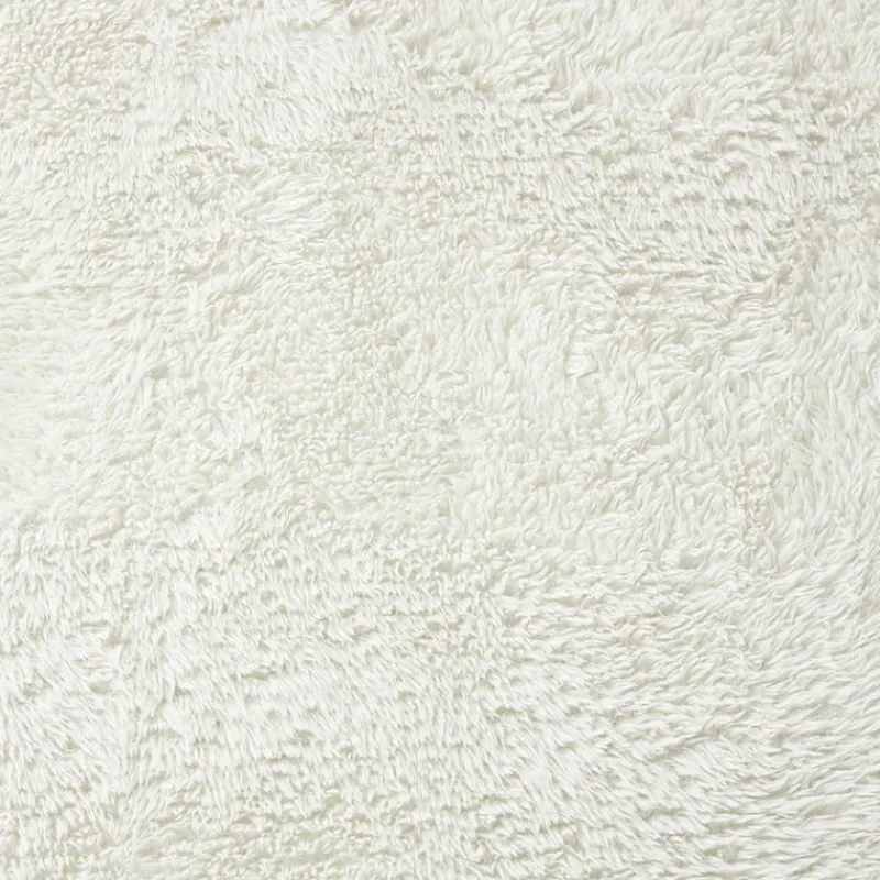 Xenos Vloerkleden-Vloerkleed fluffy ovaal - wit - 120x180 cm