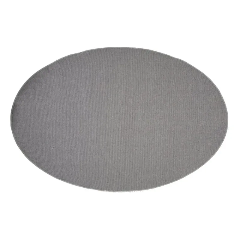 Xenos Vloerkleden-Vloerkleed fluffy ovaal - wit - 120x180 cm