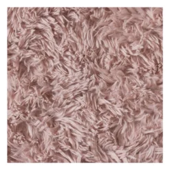 Xenos Vloerkleden-Vloerkleed fluffy rond - roze - ø120 cm