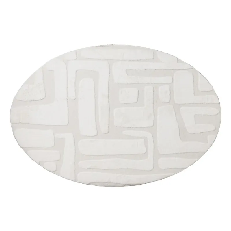 Xenos Vloerkleden-Vloerkleed native ovaal - wit - 120x180 cm