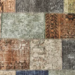 Xenos Vloerkleden-Vloerkleed patchwork - multikleur - 120x180 cm