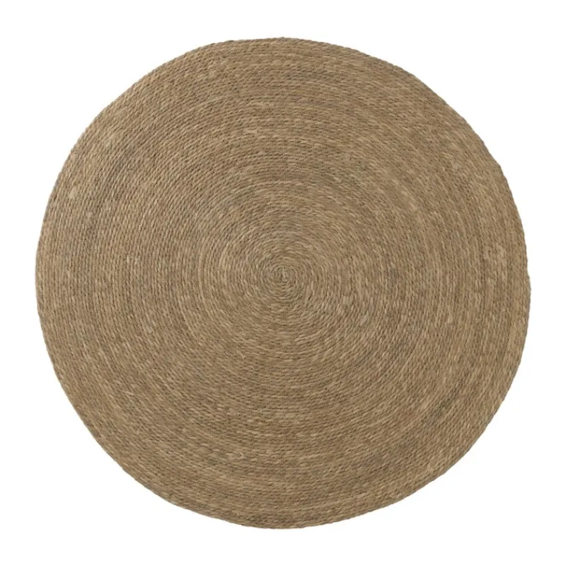 Xenos Vloerkleden-Vloerkleed riet - bruin - ø150 cm