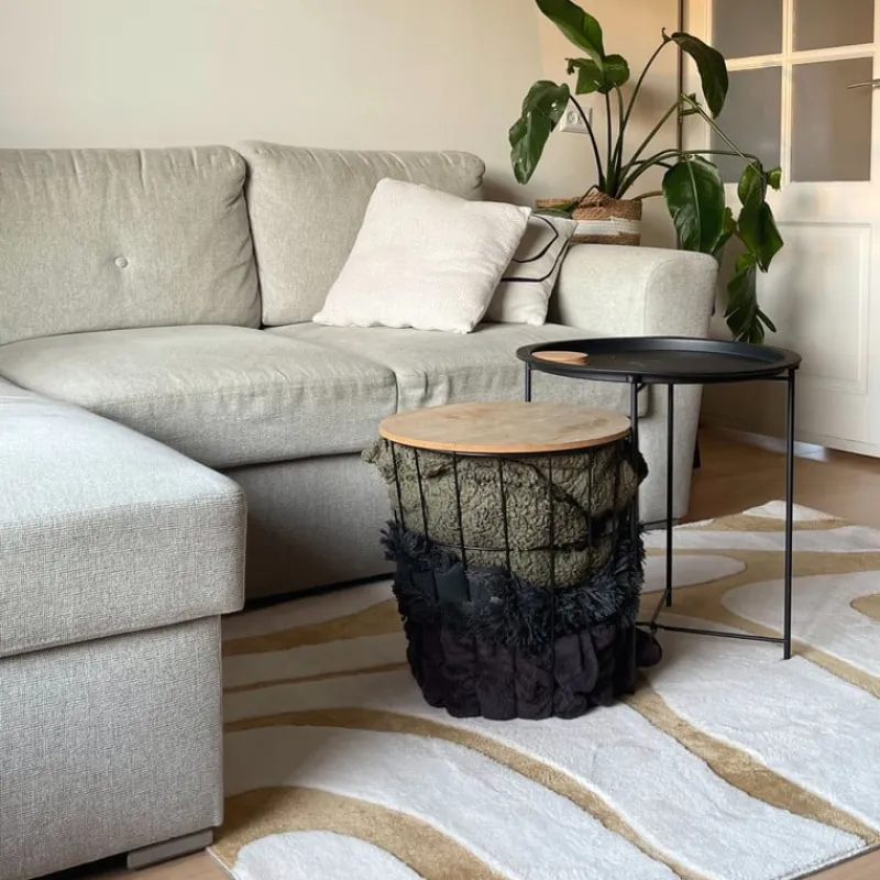 Xenos Vloerkleden-Vloerkleed sherpa - beige - 120x180 cm