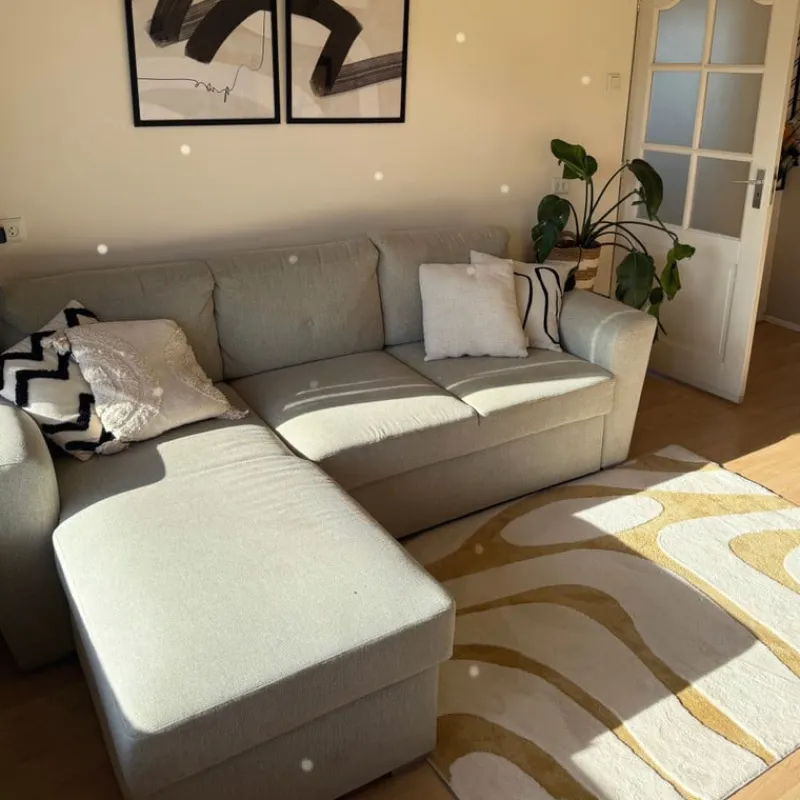 Xenos Vloerkleden-Vloerkleed sherpa - beige - 120x180 cm