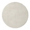 Xenos Vloerkleden-Vloerkleed wave - wit - ø120 cm