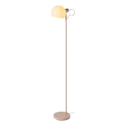 Xenos Staande Lampen-Vloerlamp retro - roze - ø22x146 cm