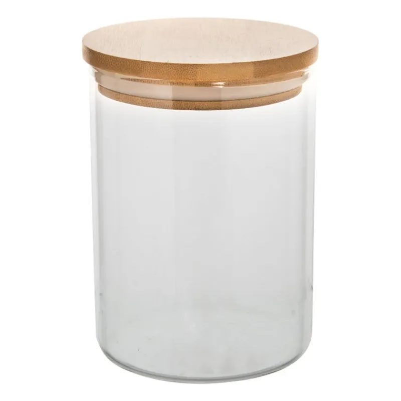Xenos Voorraadpotten-Voorraadpot bamboe deksel - 750 ml