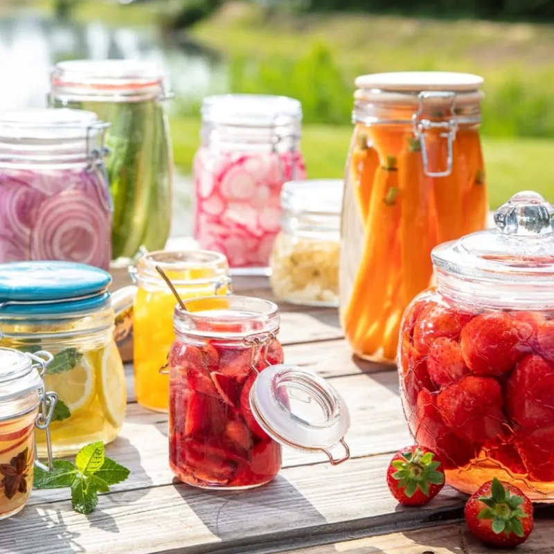 Xenos Voorraadpotten-Voorraadpot Fido met klemdeksel - 2 liter
