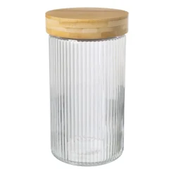Xenos Voorraadpotten-Voorraadpot met bamboe deksel - 1.5 liter