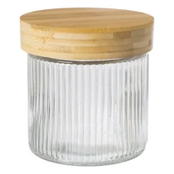 Xenos Voorraadpotten-Voorraadpot met bamboe deksel - 750 ml