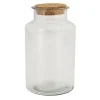 Xenos Voorraadpotten-Voorraadpot met kurken deksel - 2.1 liter
