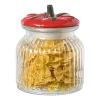 Xenos Voorraadpotten-Voorraadpot tomaat - transparant/rood - 900 ml