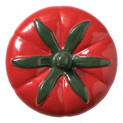 Xenos Voorraadpotten-Voorraadpot tomaat - transparant/rood - 1.2 liter