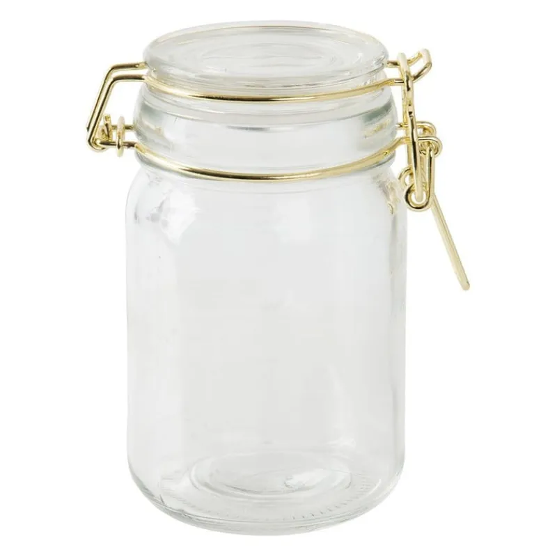 Xenos Voorraadpotten-Voorraadpotje - goudkleurig - 230 ml