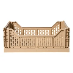 Xenos Kratjes-Vouwkrat groot - beige - 14.5x40x30 cm