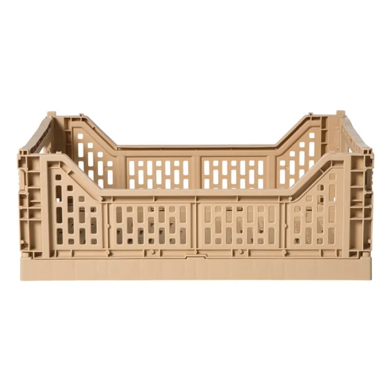 Xenos Kratjes-Vouwkrat groot - beige - 14.5x40x30 cm