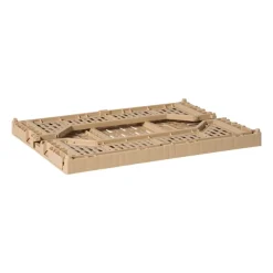 Xenos Kratjes-Vouwkrat groot - beige - 14.5x40x30 cm