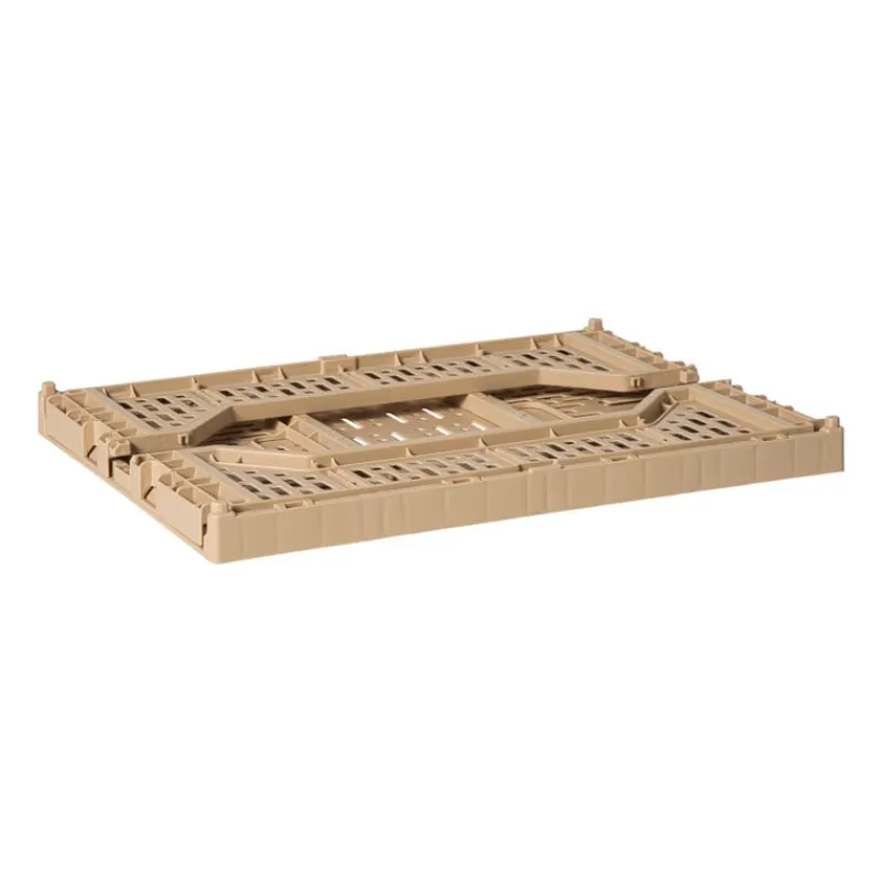 Xenos Kratjes-Vouwkrat groot - beige - 14.5x40x30 cm