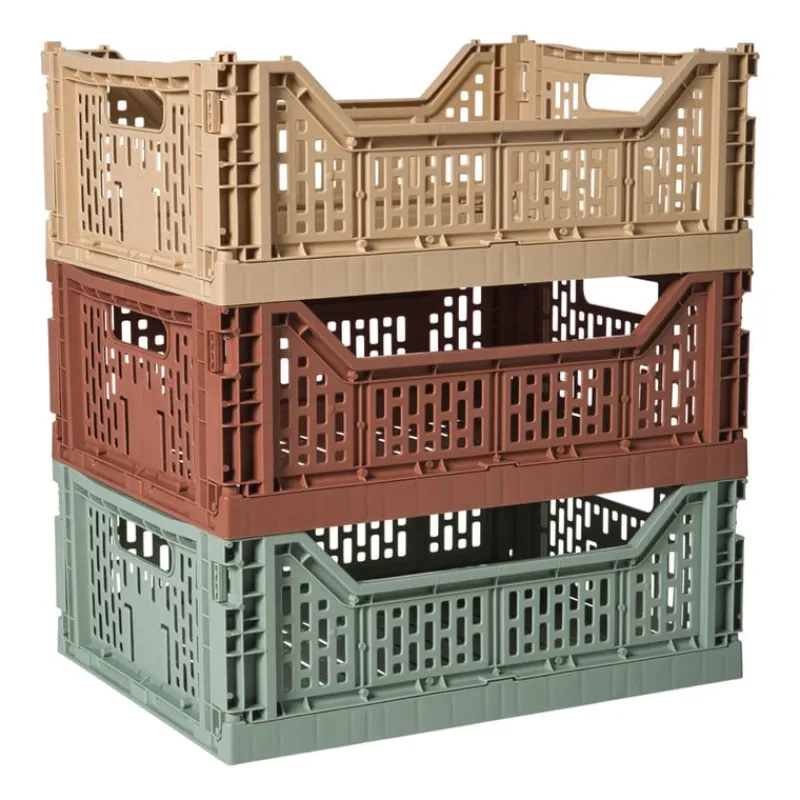 Xenos Kratjes-Vouwkrat groot - beige - 14.5x40x30 cm