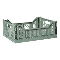 Xenos Kratjes-Vouwkrat groot - groen - 14.5x40x30 cm