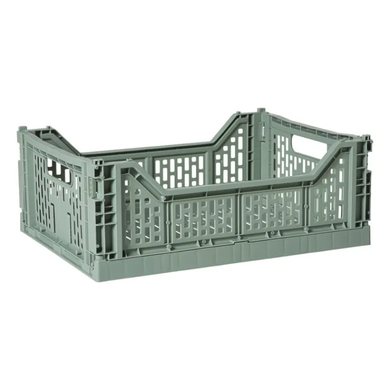 Xenos Kratjes-Vouwkrat groot - groen - 14.5x40x30 cm