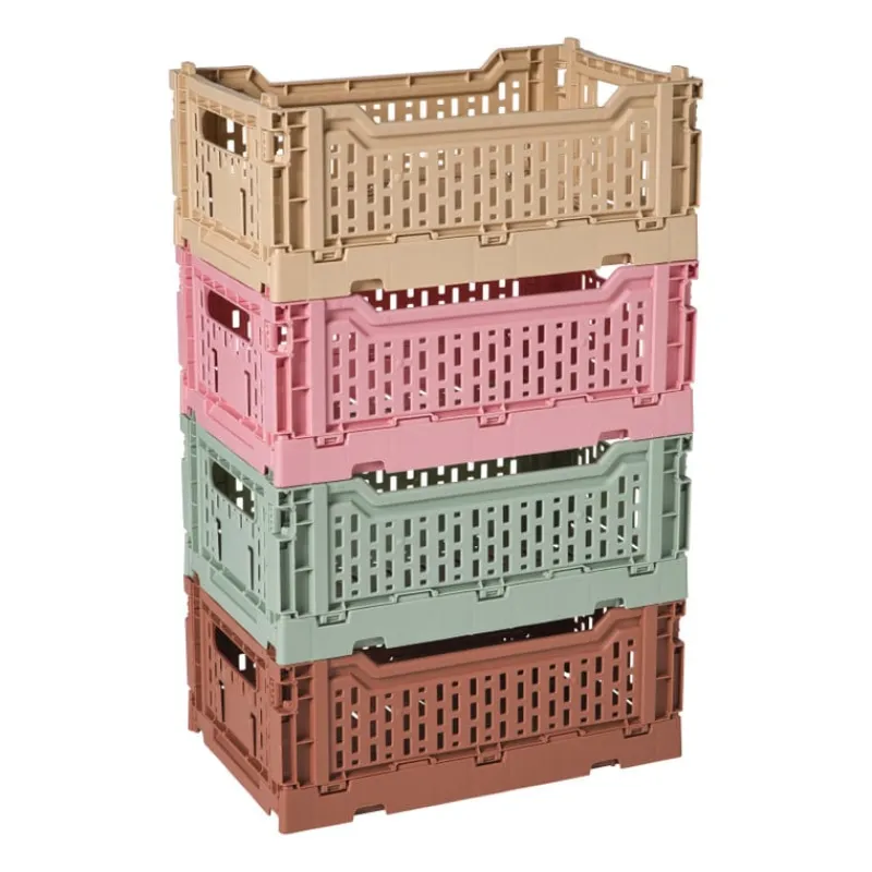 Xenos Kratjes-Vouwkrat groot - roze - 14.5x40x30 cm