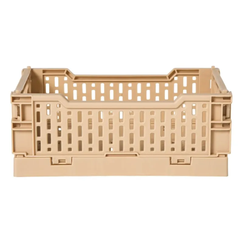 Xenos Kratjes-Vouwkrat klein - beige - 6x15x10 cm