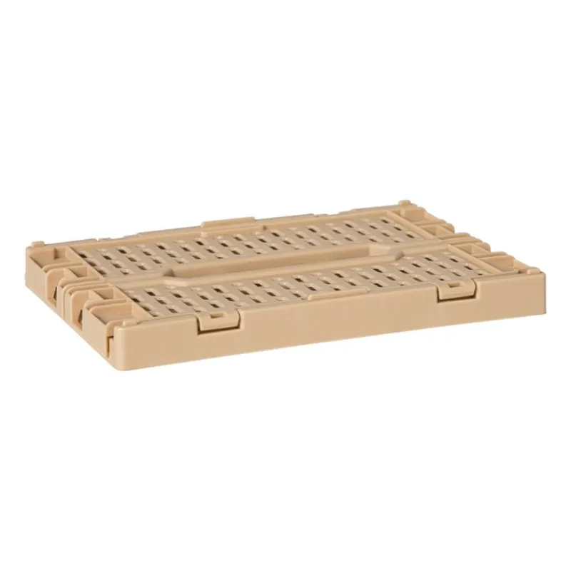 Xenos Kratjes-Vouwkrat klein - beige - 6x15x10 cm