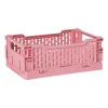 Xenos Kratjes-Vouwkrat klein - roze - 6x15x10 cm
