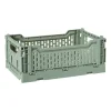Xenos Kratjes-Vouwkrat middel - groen - 10.5x27x17 cm